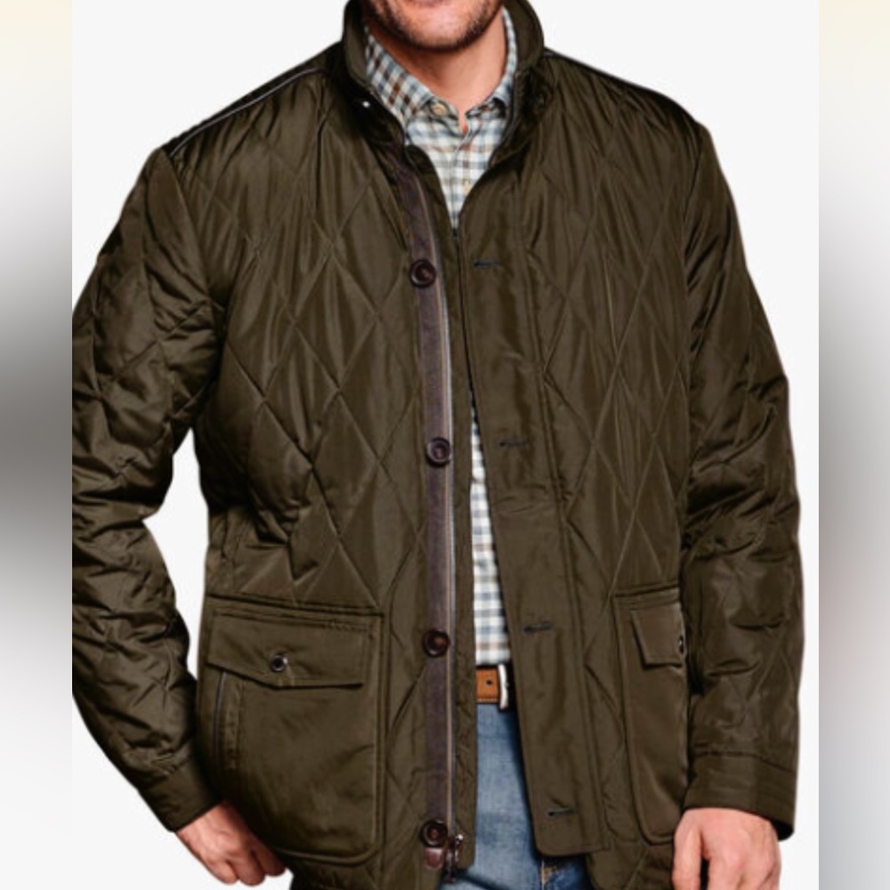 Johnston & Murphy Men's Diamond Quilt Jacket